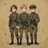 draw military character illustrations