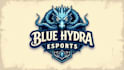 design high quality blue hydra logo with a new concept