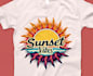 design a luxury sea beach and sunset logo