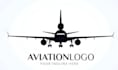 design modern transport logistic aviation logo