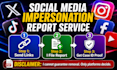report fake impersonation accounts on social media case id