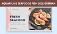 design fish website seafood shopify store crab aquarium website