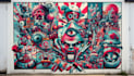 create unique street art graffiti collage
