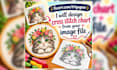 design cross stitch chart from your image file