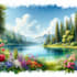 draw a watercolor landscape illustration