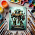 draw your warhammer 40k, digital concept art