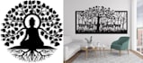 design custom metal wall art sign, vector design, laser cut