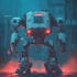 create a mecha robot art and illustration