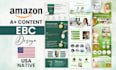 design high converting amazon a plus content or premium ebc