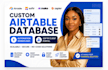 build custom airtable database automation and softr client portal