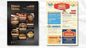 an amazing menu design, food menu, restaurant menu design