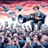 do a digital political editorial cartoon for social media