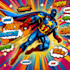 design an amazing superhero pop art