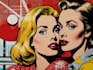 draw a retro pop art roy lichtenstein style