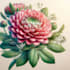 do a botanical illustration of flower illustration