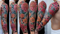create a tattoo design of tattoo sleeve