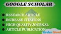 write and publish your research article and increase citations