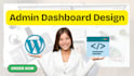 website design, dashboard design, and PSD to HTML conversion