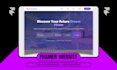 develop a high converting luxury framer website or framer landing page