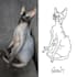 draw custom ugly pet portrait, bad portrait, line drawing