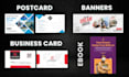 design flyers, posters, postcards, brochures, ad creatives