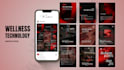 design premium social media posts for wellness brands