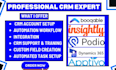 setup booqable podio insightly automation microsoft dynamics apptivo integration