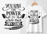 create modern typography t shirt design
