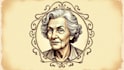design creative old lady logo with unique concepts