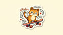 make high quality skateboarder cat logo with express delivery