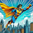 draw superhero action comic