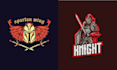 design mascot knight helmet logo