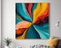 create unique printable digital oil paint abstract wall art