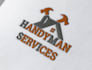make outstanding roofing, handyman, home repair logo