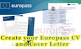 create a europass CV for eu work and visa applications