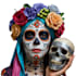 design a creative mexican dead day or sugar skull logo