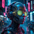 do a cyberpunk anime art