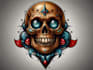 create any design in old school tattoo style