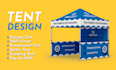 design a trade show canopy tent