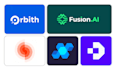 create a tech, ai, blockchain, crypto, nft and bitcoin logo