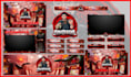 design animated twitch overlay, obs overlay, stream logo, panels, transition