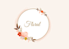 make hand drawn botanical floral logo