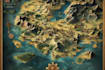 create a high quality high detail fantasy map and fiction