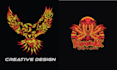 create high quality eagle phoenix logo