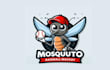 custom mosquito baseball mascot logo  unique playful design