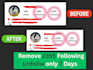 do manually unfollow your instagram or twitter accounts fast