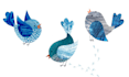 create handmade paper cut collage illustrations