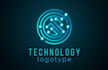 draw modern technology security and software logo