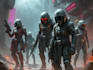 draw sci fi, cyberpunk , mecha, fantasy character design