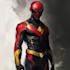 drawing custom superhero character in action
